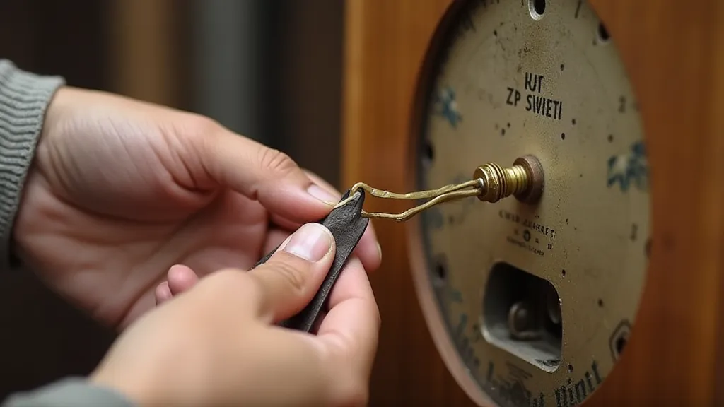 Straightening a bent clock hand