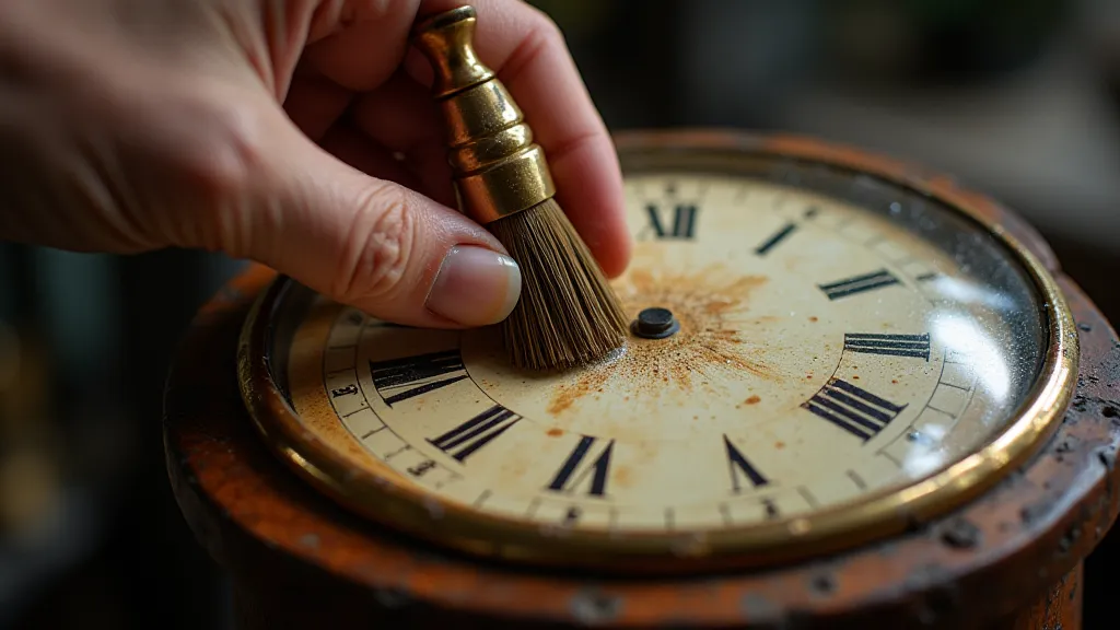 Clock dial cleaning