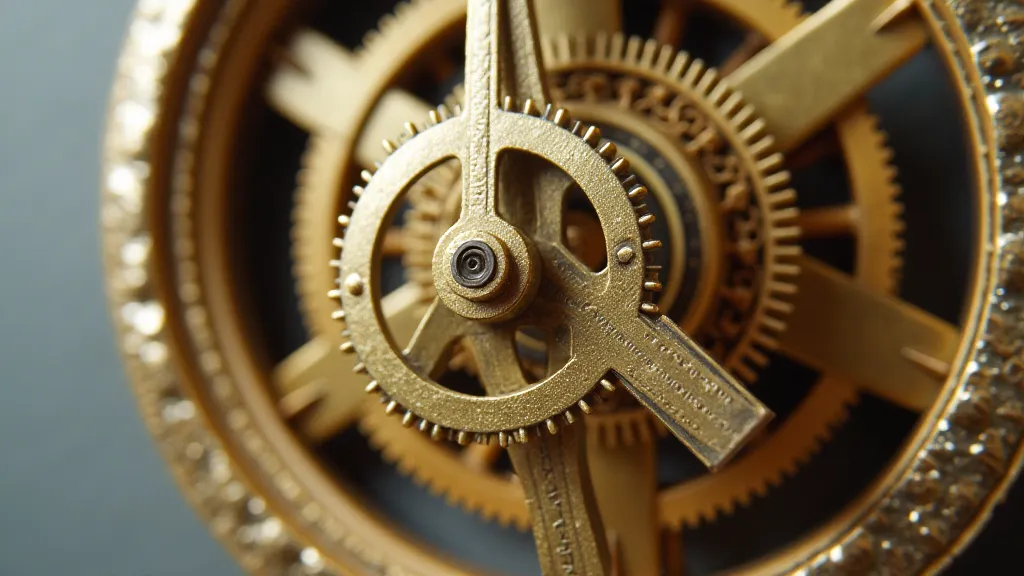 Clock escapement detail