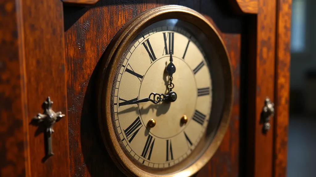 Polished clock case
