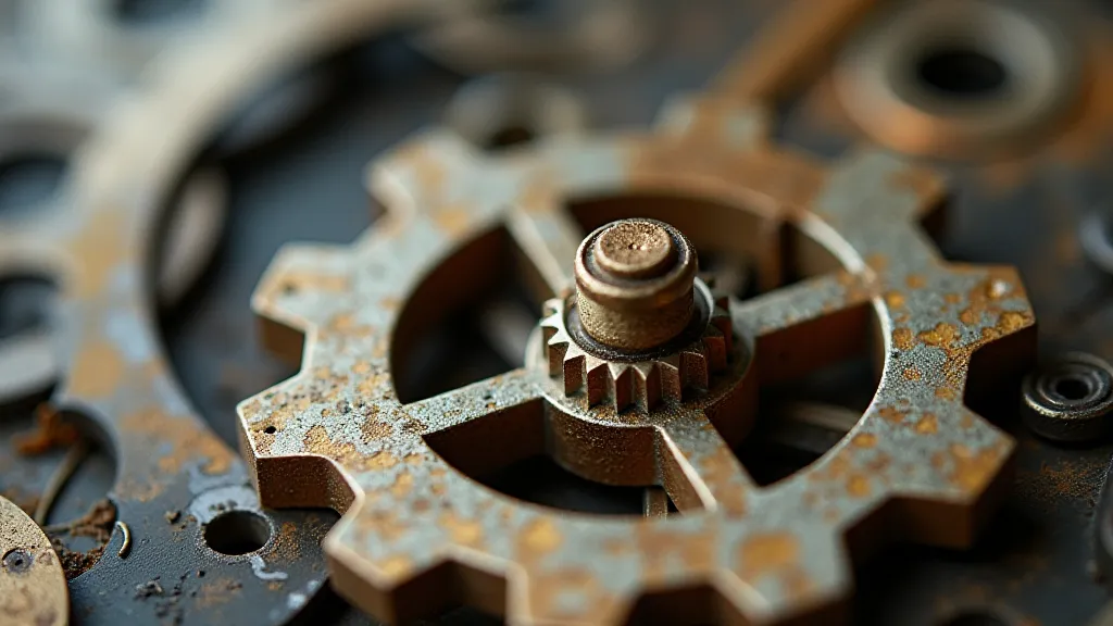 Broken clock gear with missing teeth