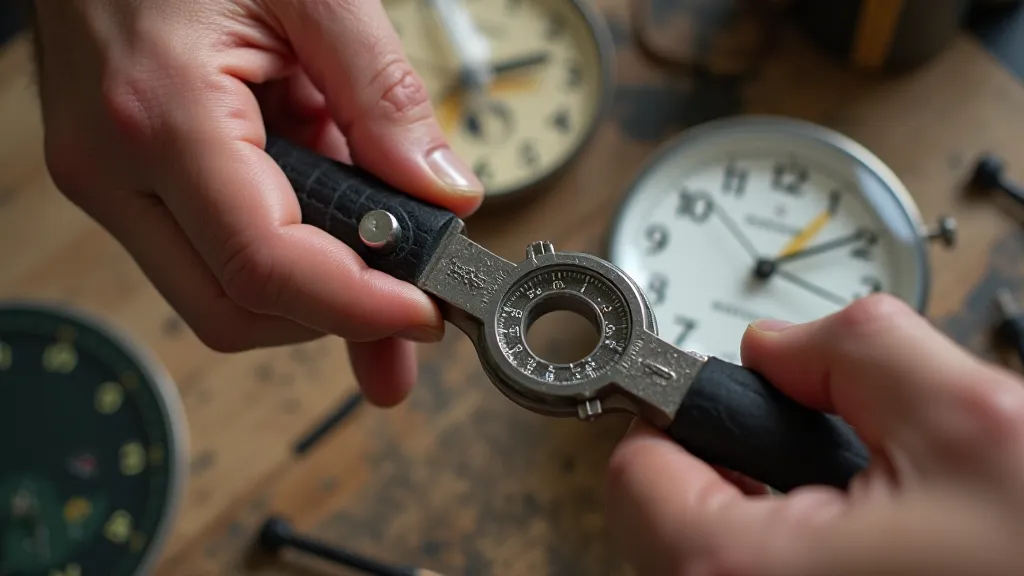 Securing a clock cable end