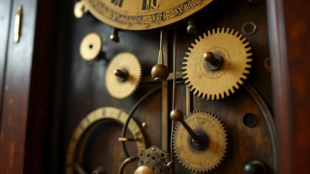 Antique Clock Cable System