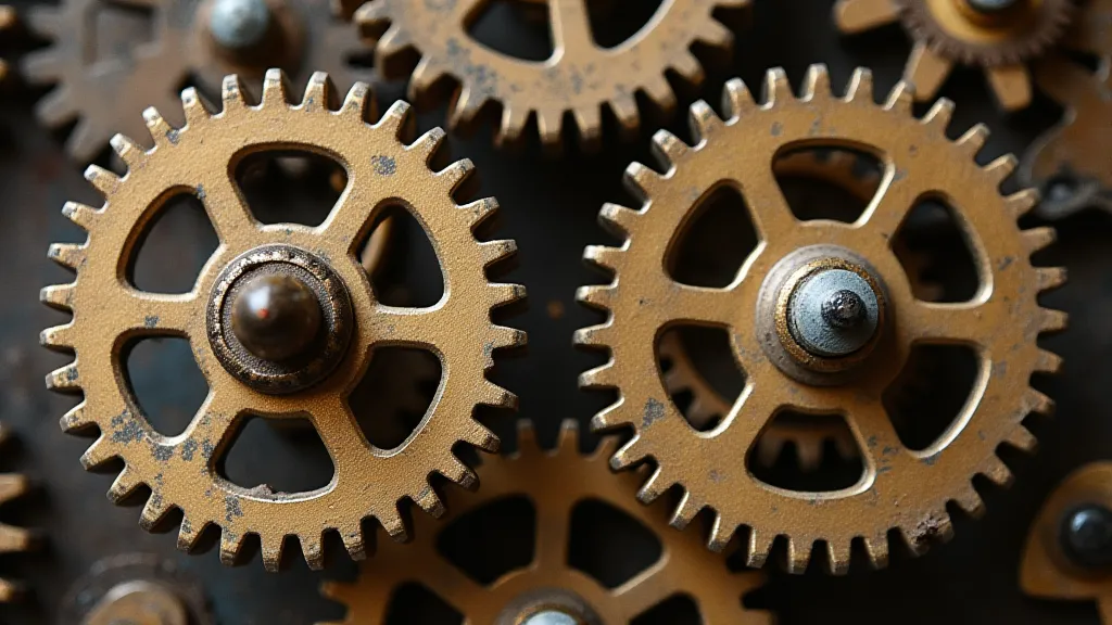 Comparison of damaged and replacement clock gear