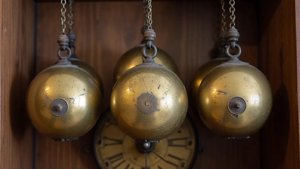Antique Grandfather Clock Weights