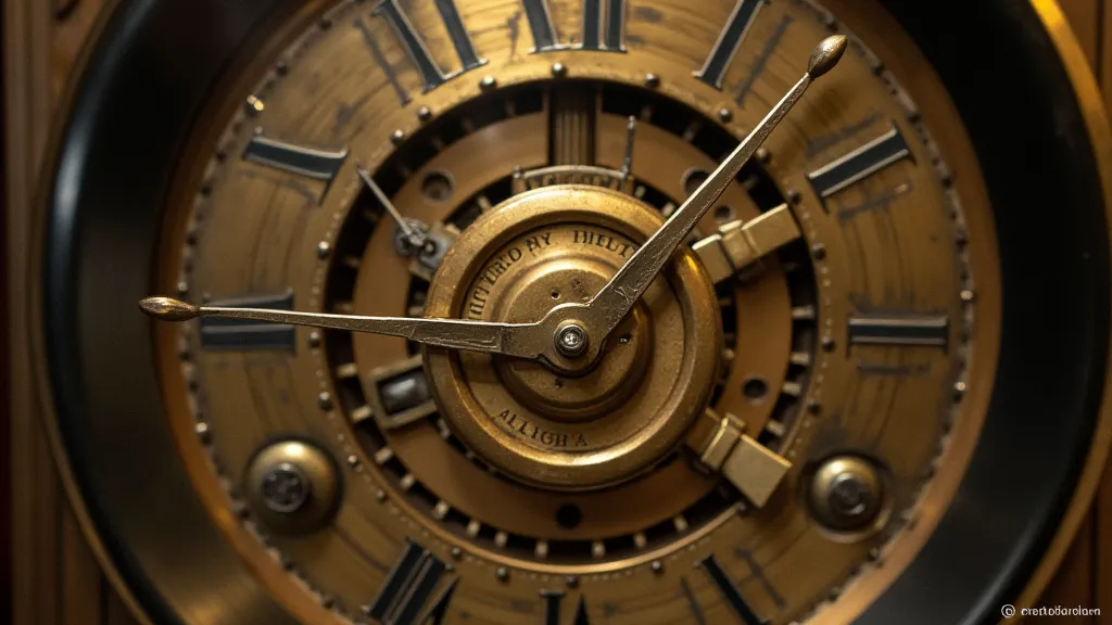 Early American clock movement