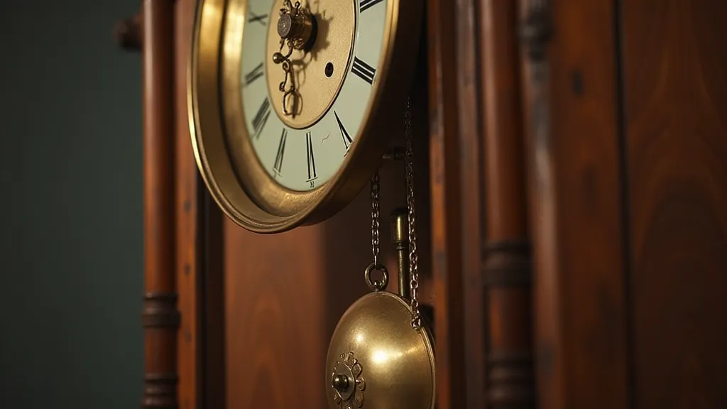 Pendulum swinging rhythmically